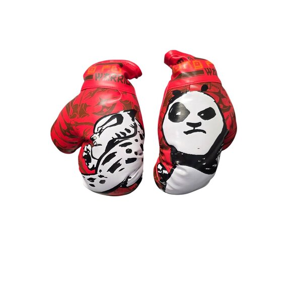Kung Fu Panda Movie Promo Vintage Kids Boxing Gloves - Picture 2 of 10